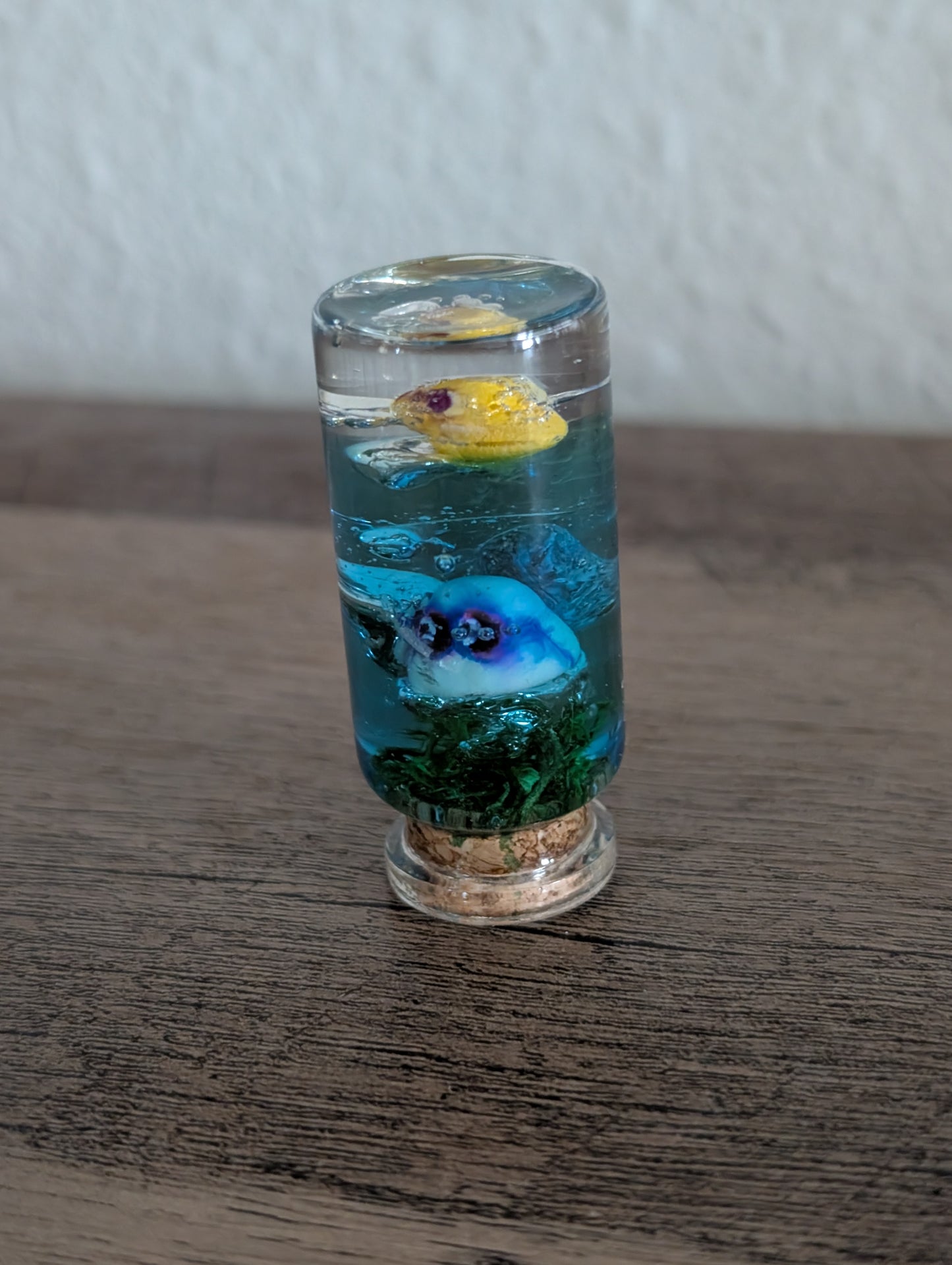 Mini Underwater Ghost Terrarium – Resin Aquarium Spirit Dome (2”)