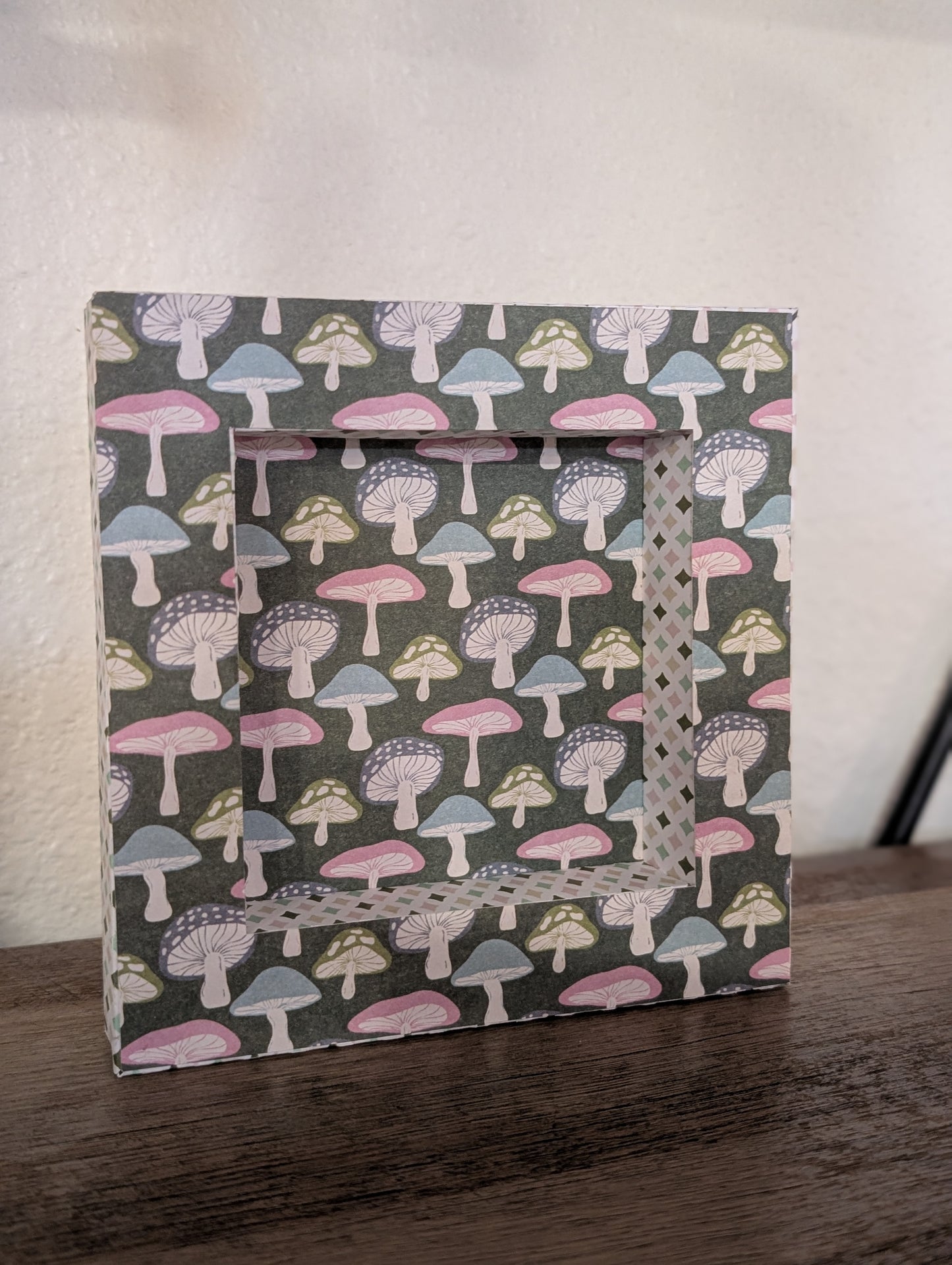 Handmade 6”x6” Paper Shadowbox – With or Without Art