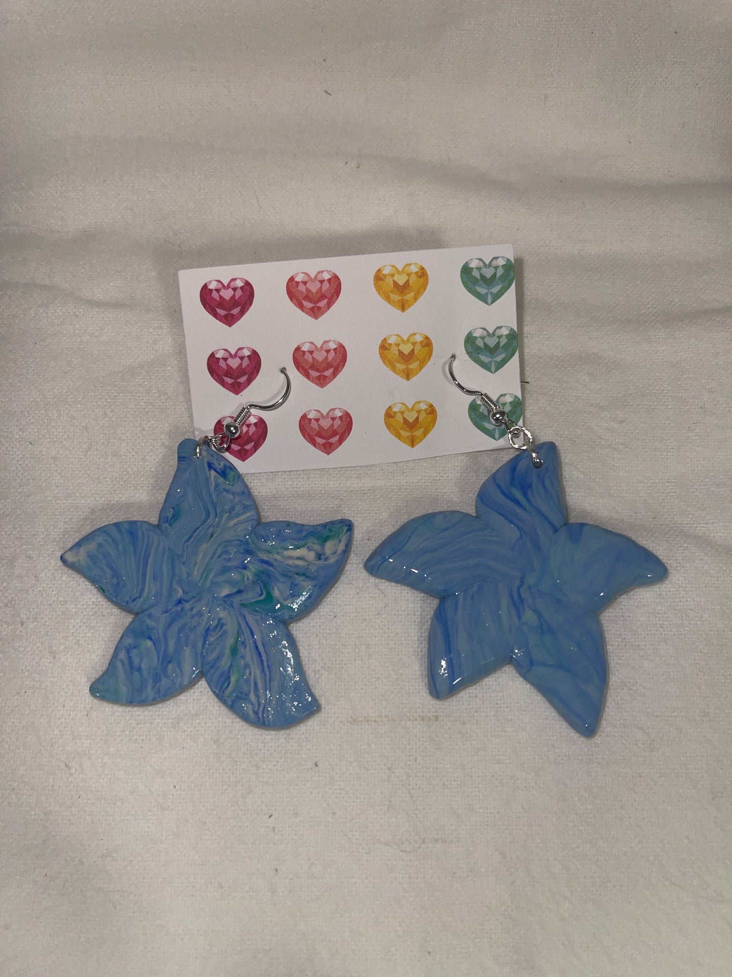 Blue Star Bloom Earrings