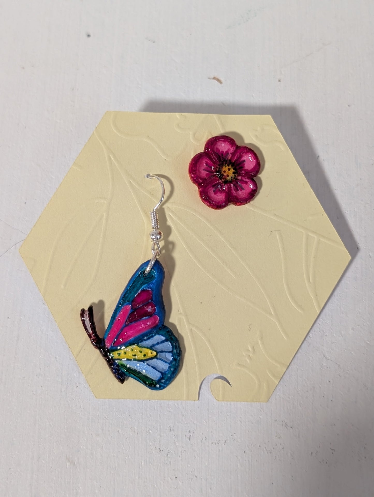 Handmade Clay Earrings - Gloss Sealed