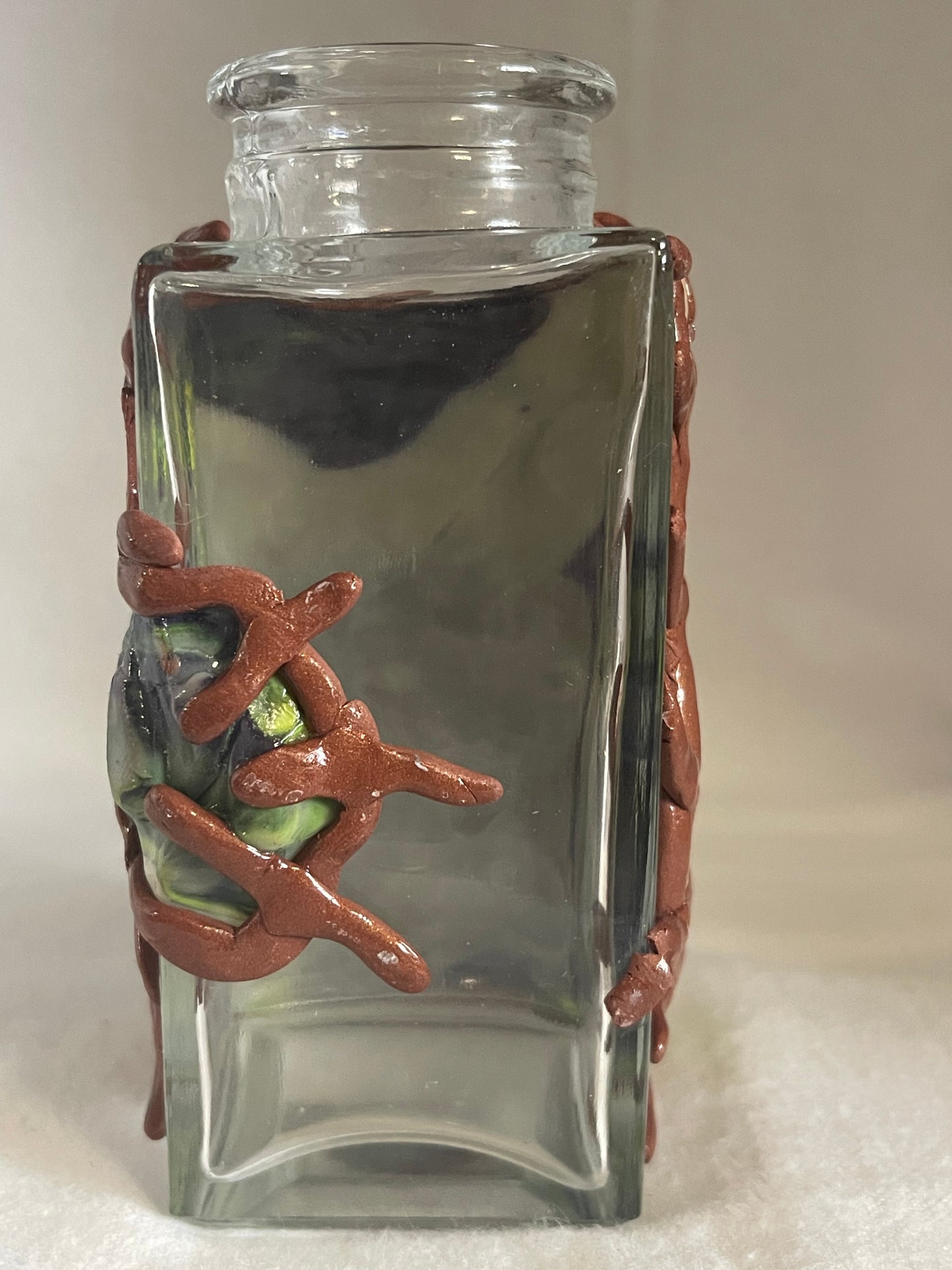 ๐๏ธ Monster Eye Propagation Jar โ Handmade Polymer Clay & Glass