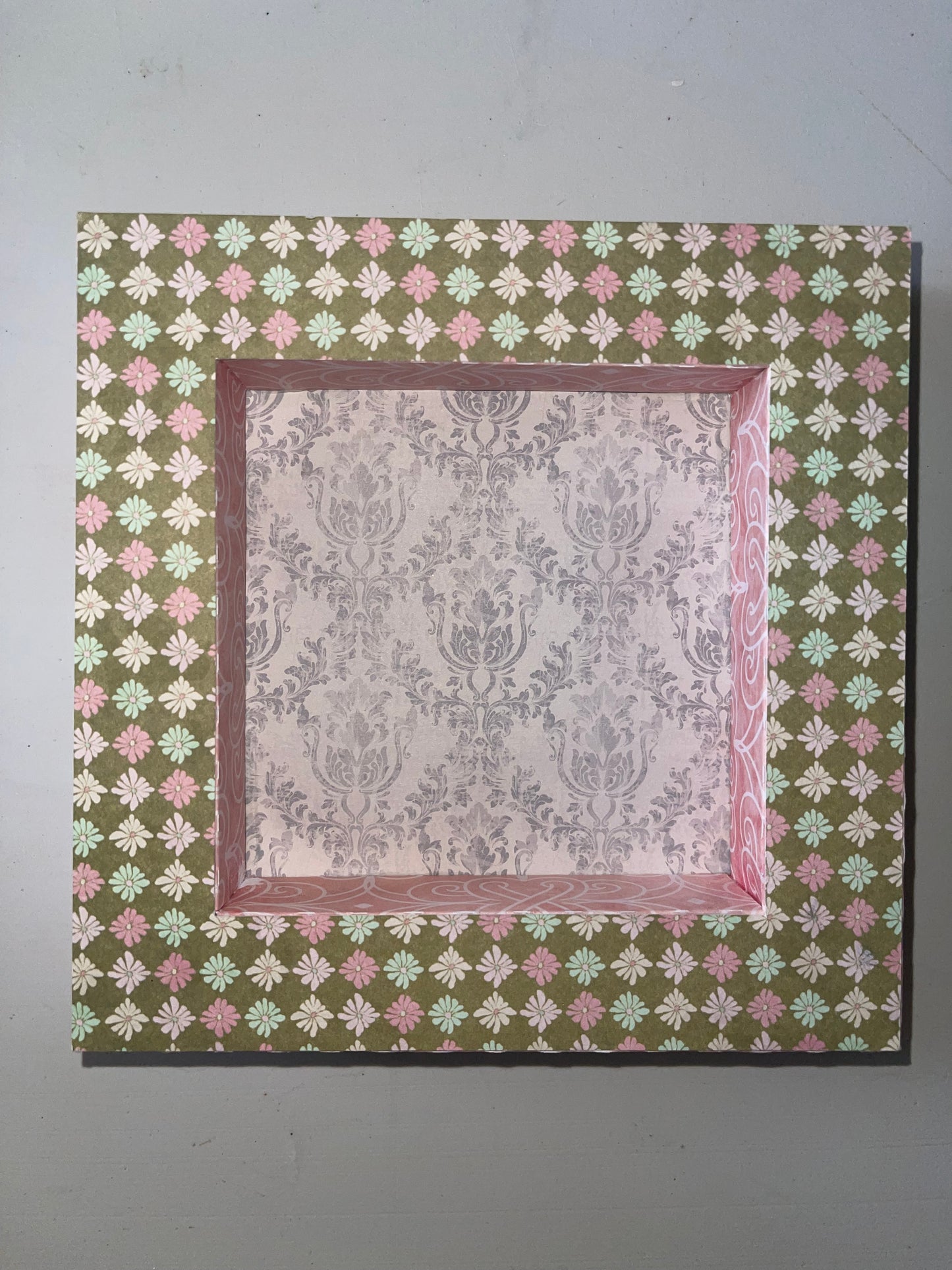 Handmade 6”x6” Paper Shadowbox – With or Without Art