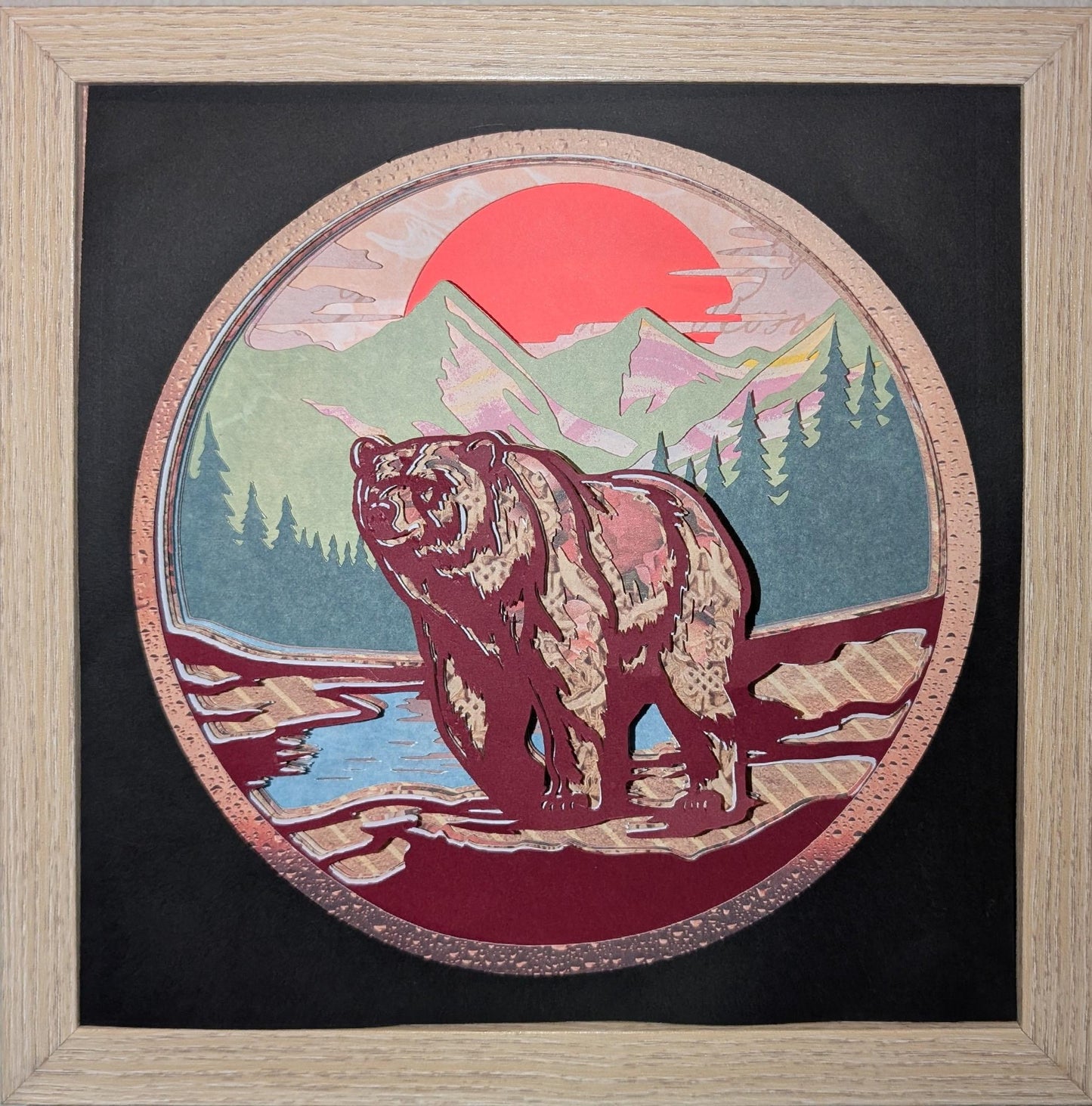 Premium 9x9 Handmade Shadowbox – Custom 3D Paper Art