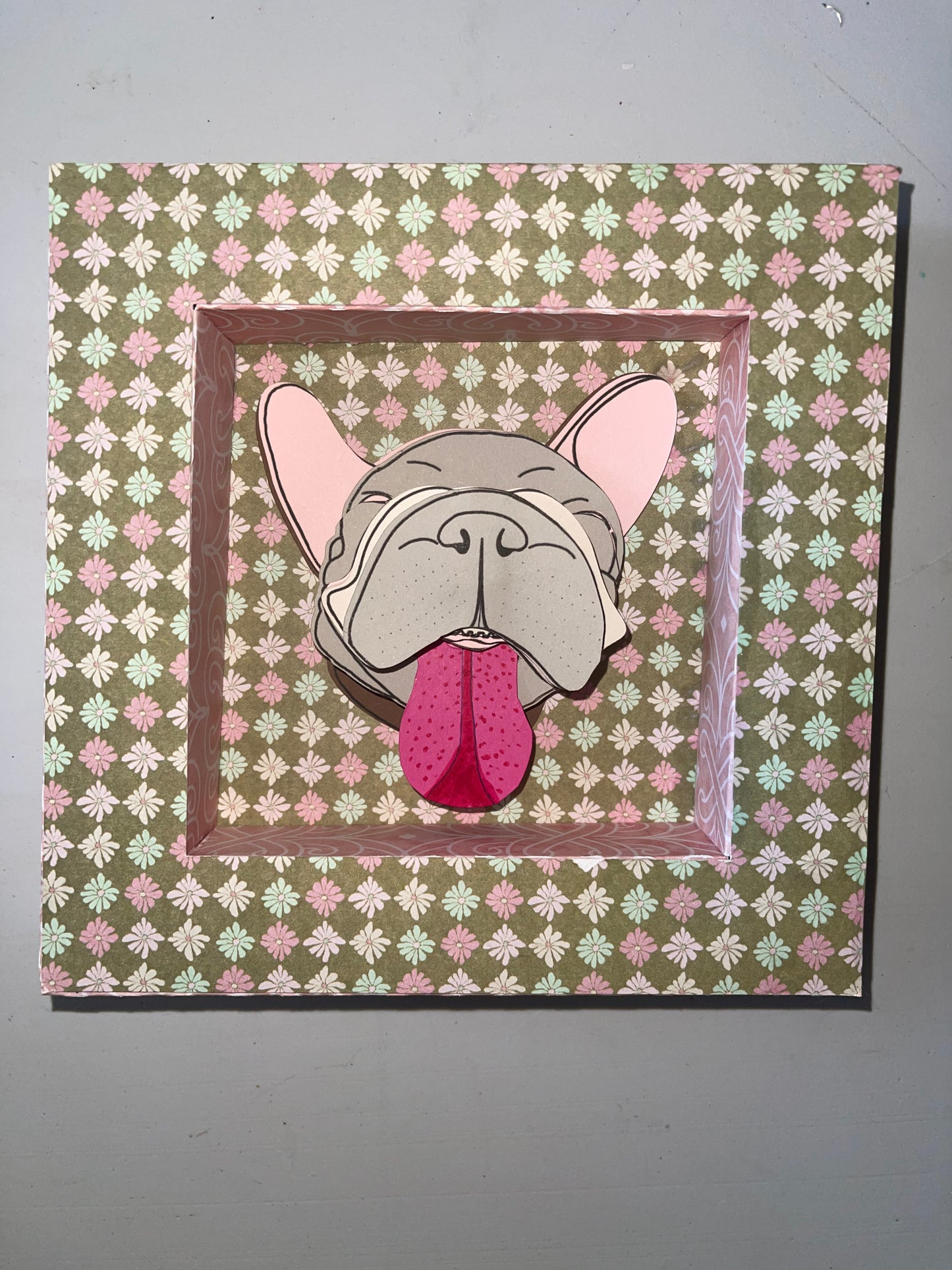 Handmade 6”x6” Paper Shadowbox – With or Without Art