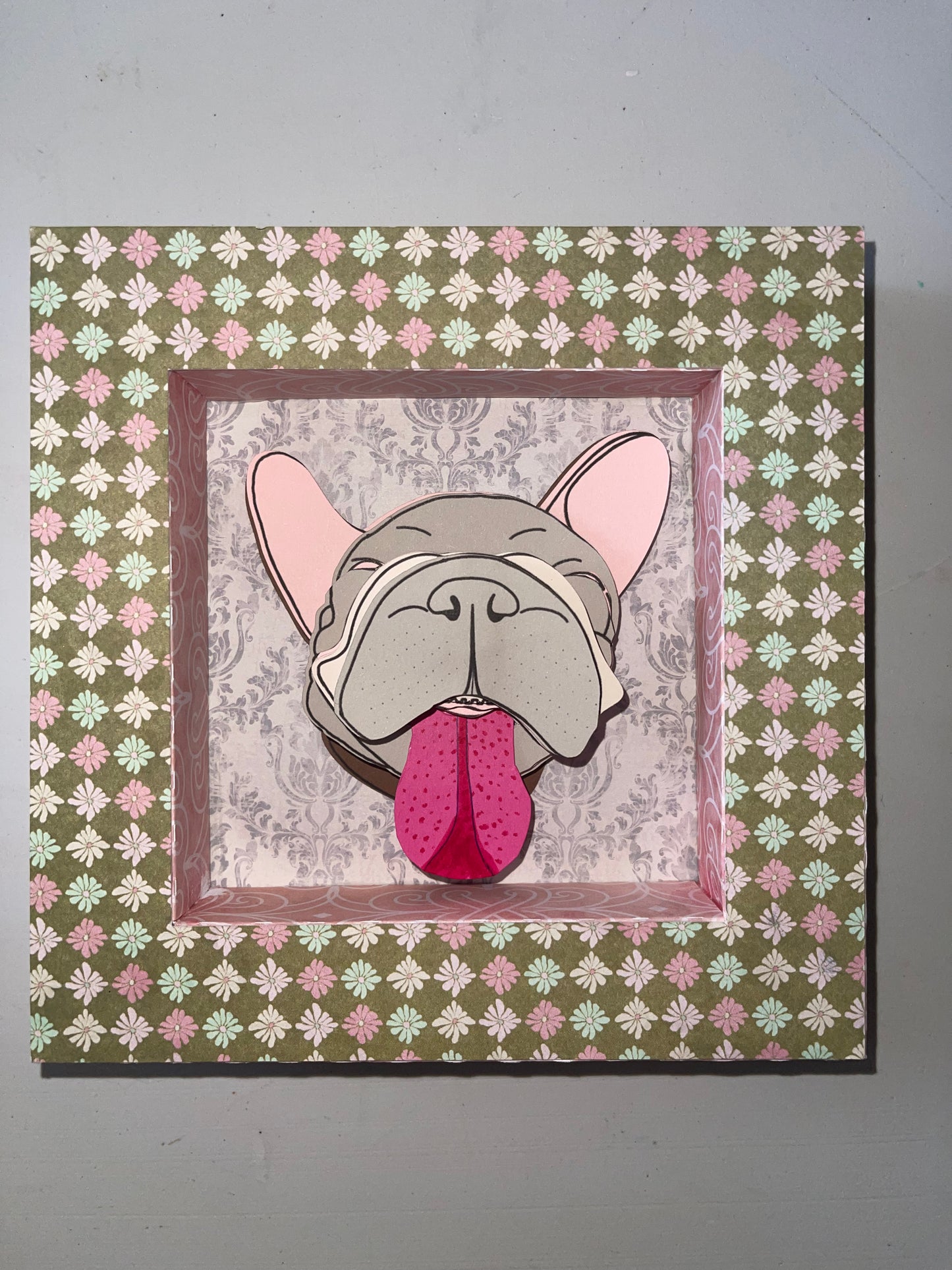 Handmade 6”x6” Paper Shadowbox – With or Without Art