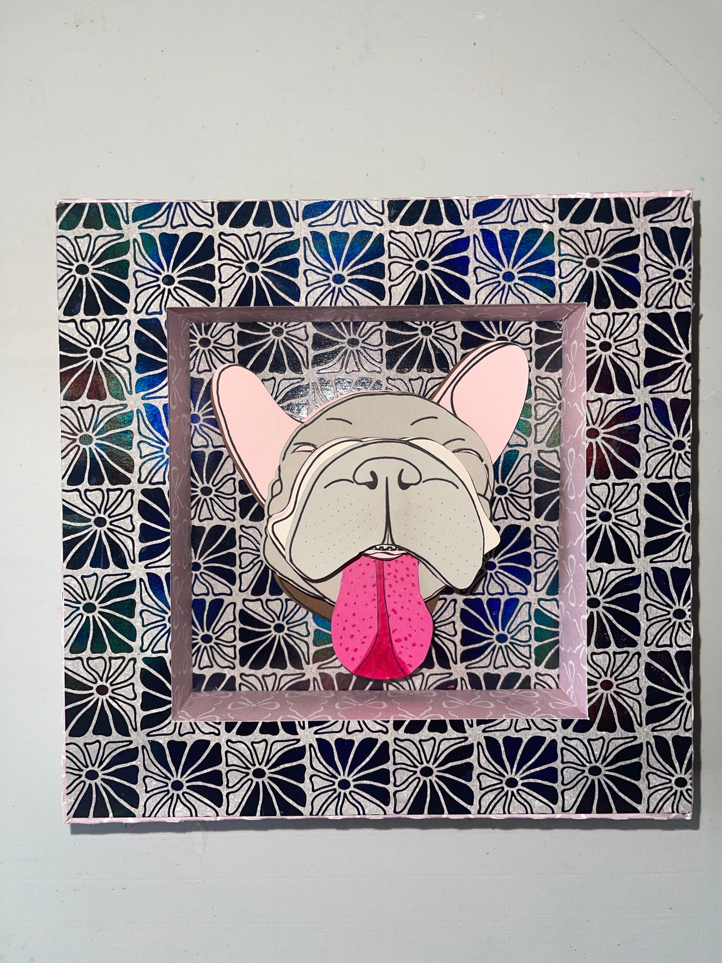 Handmade 6”x6” Paper Shadowbox – With or Without Art