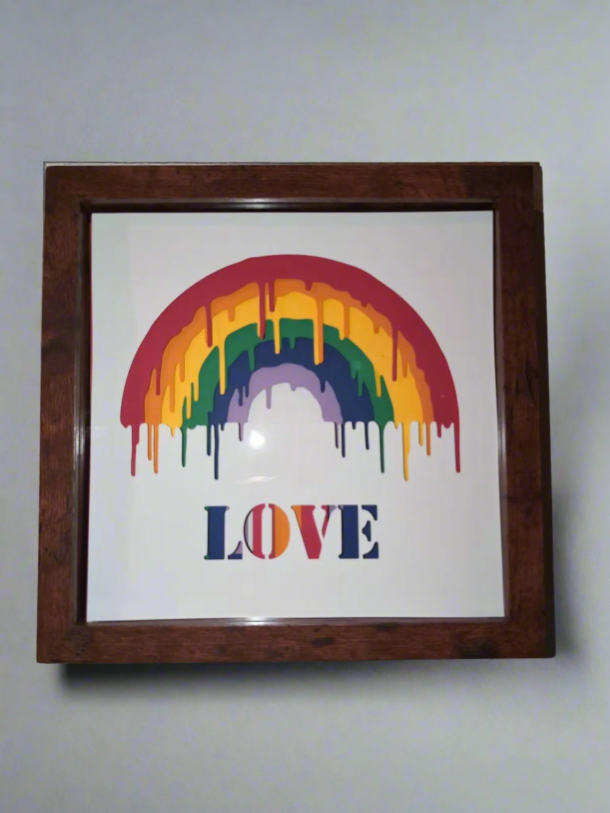 Premium 9x9 Handmade Shadowbox – Custom 3D Paper Art