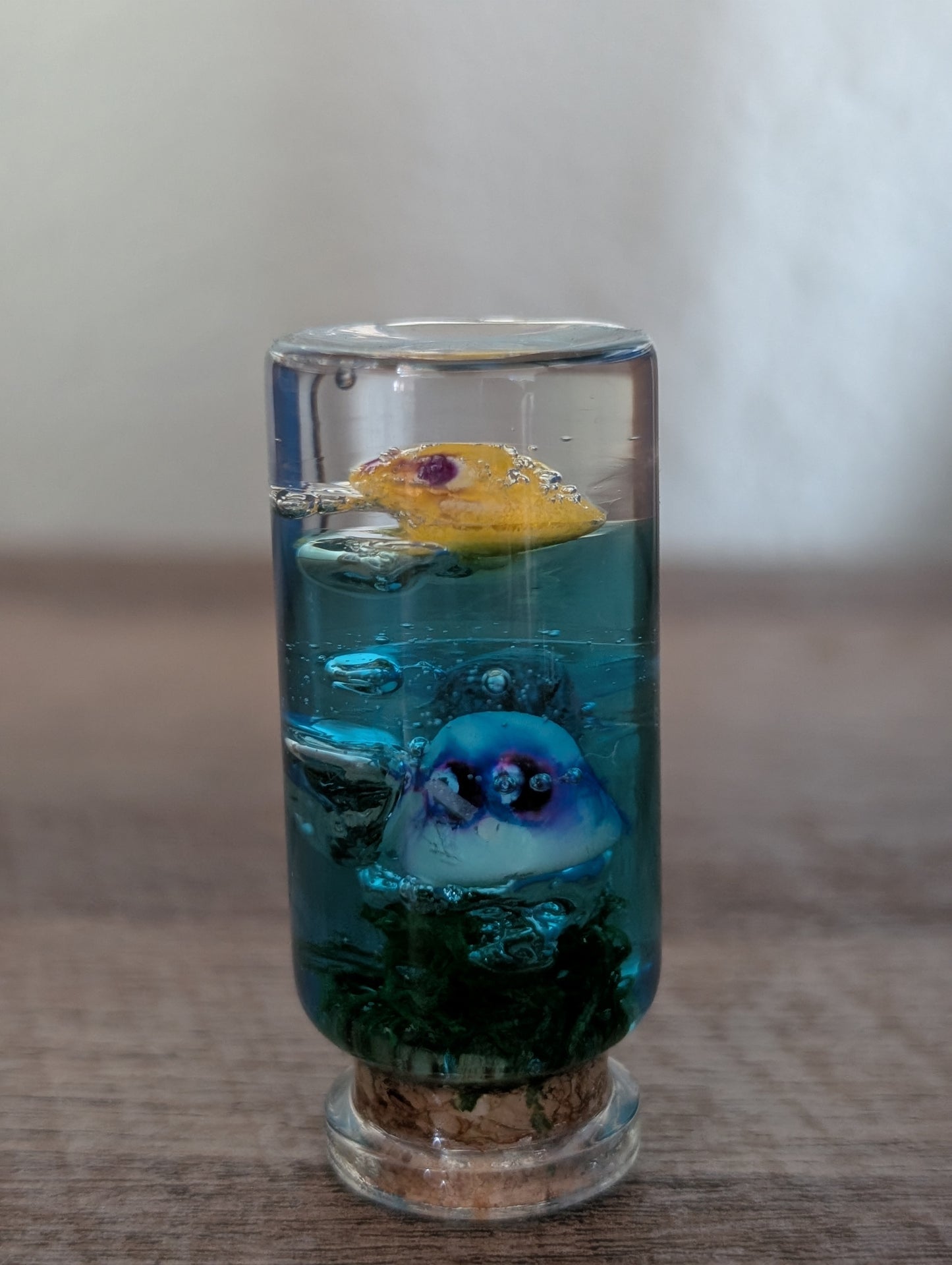 Mini Underwater Ghost Terrarium – Resin Aquarium Spirit Dome (2”)