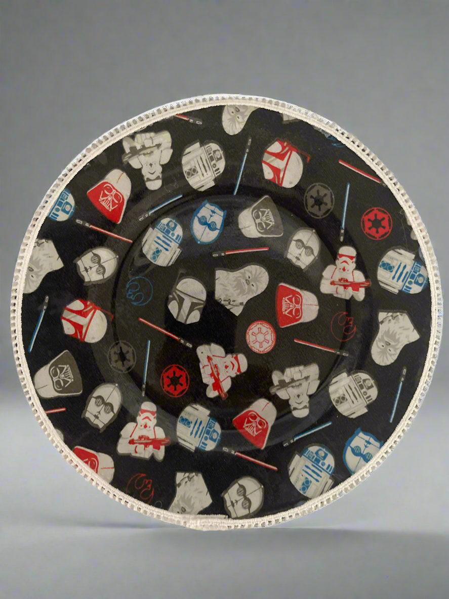Upcycled Galaxy Saucer – Star Wars-Inspired Print