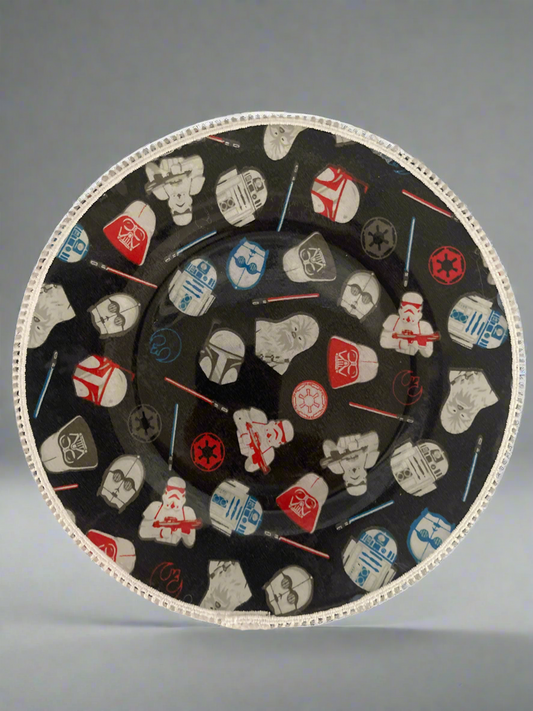 Upcycled Galaxy Saucer – Star Wars-Inspired Print