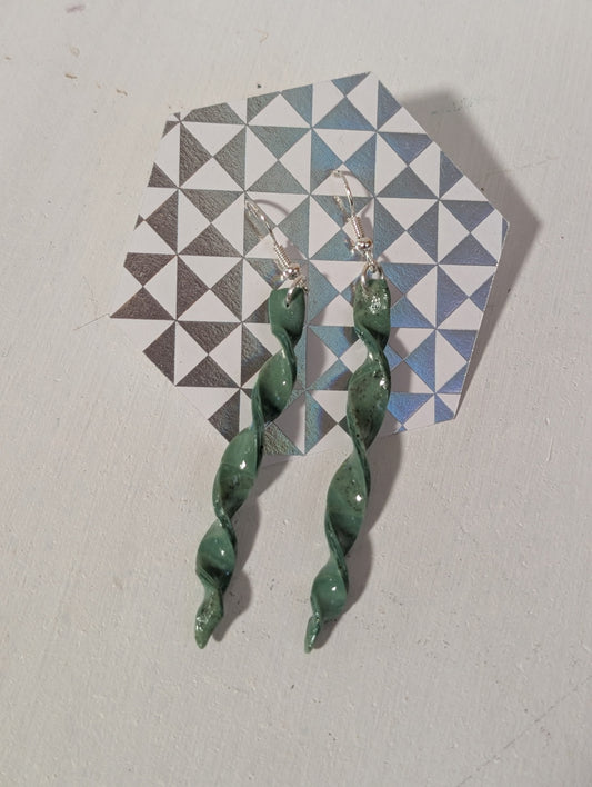 Handmade Polymer Clay Earrings - Gloss Sealed