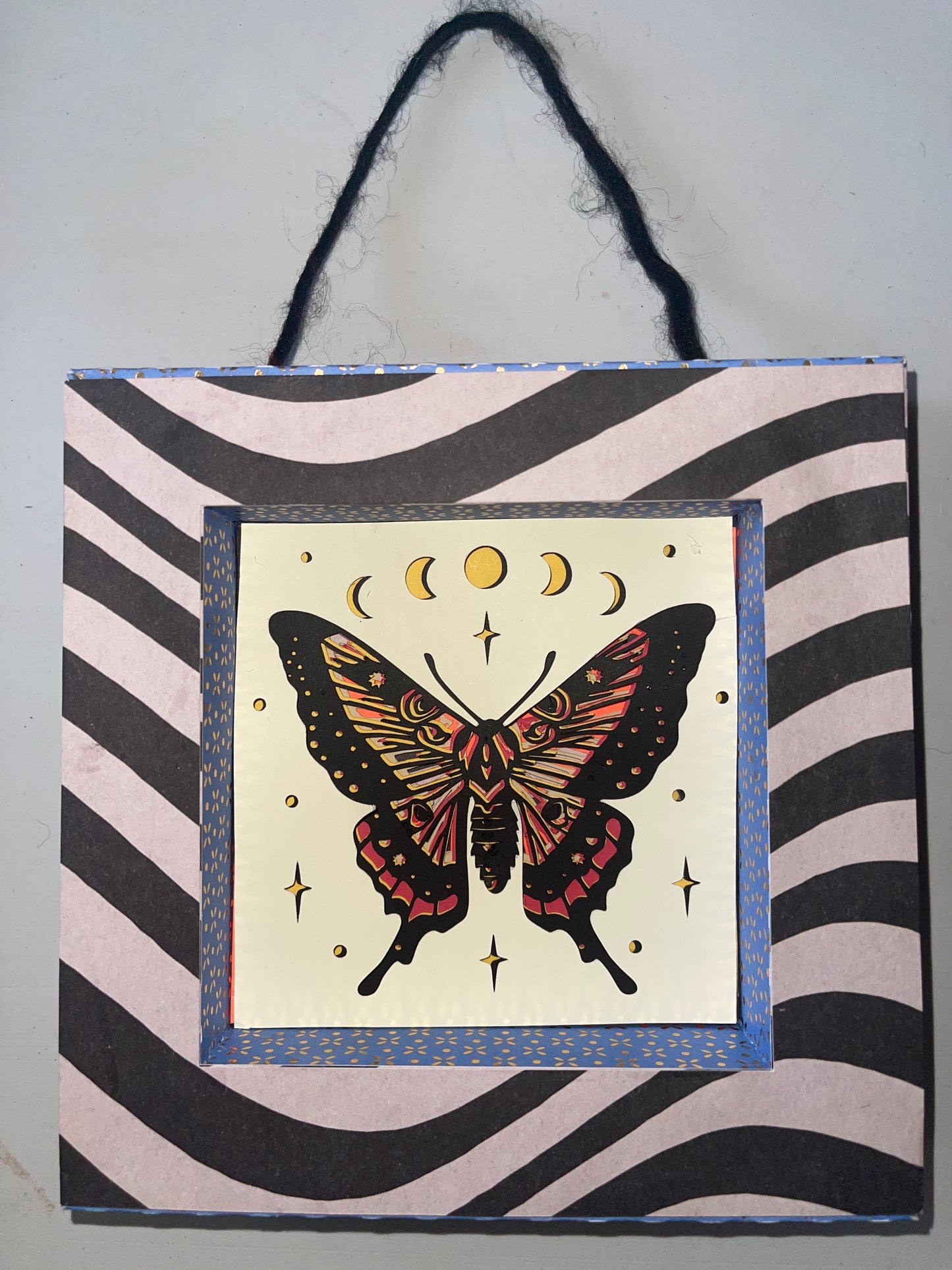 Handmade 6”x6” Paper Shadowbox – With or Without Art