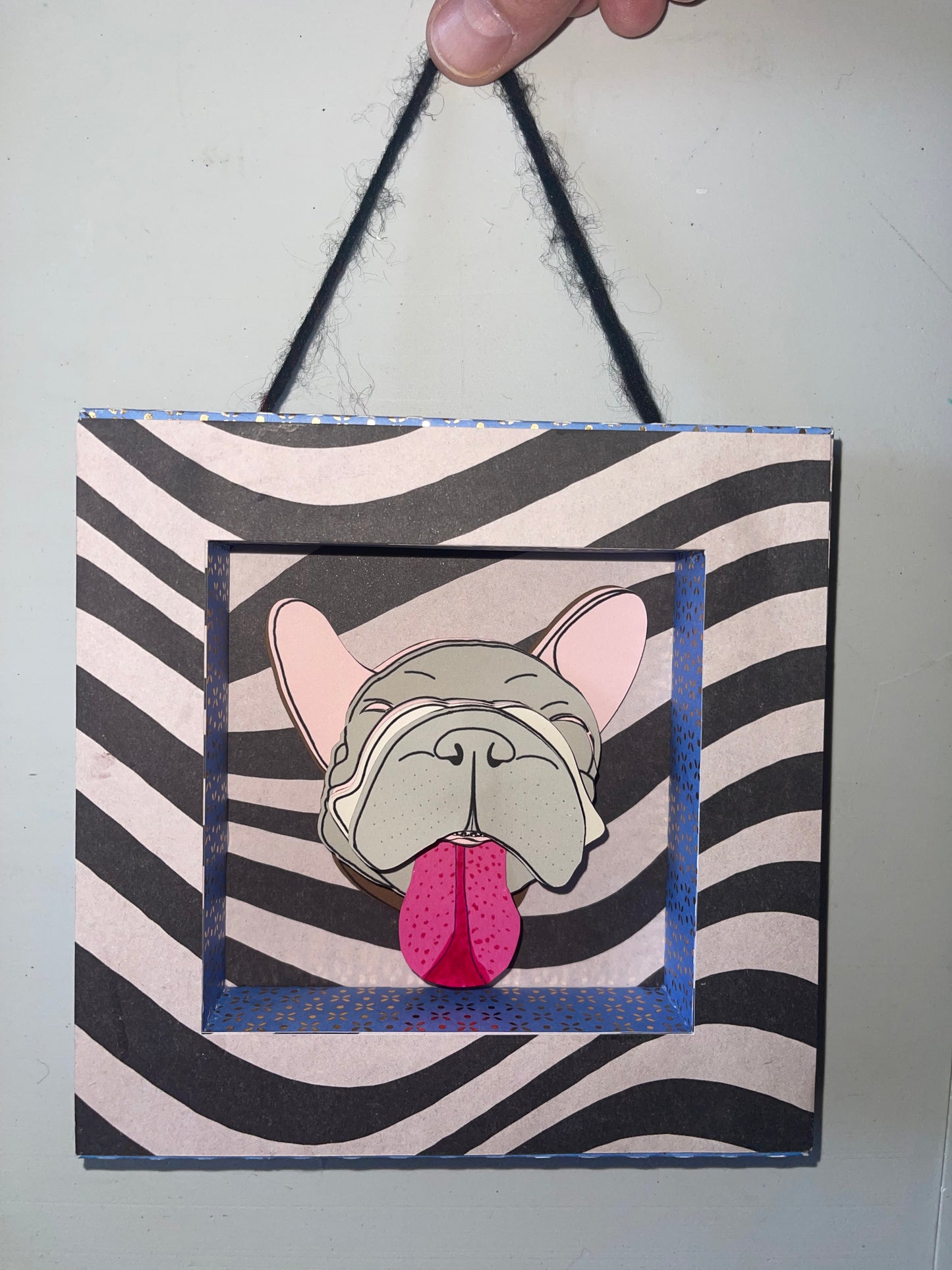Handmade 6”x6” Paper Shadowbox – With or Without Art