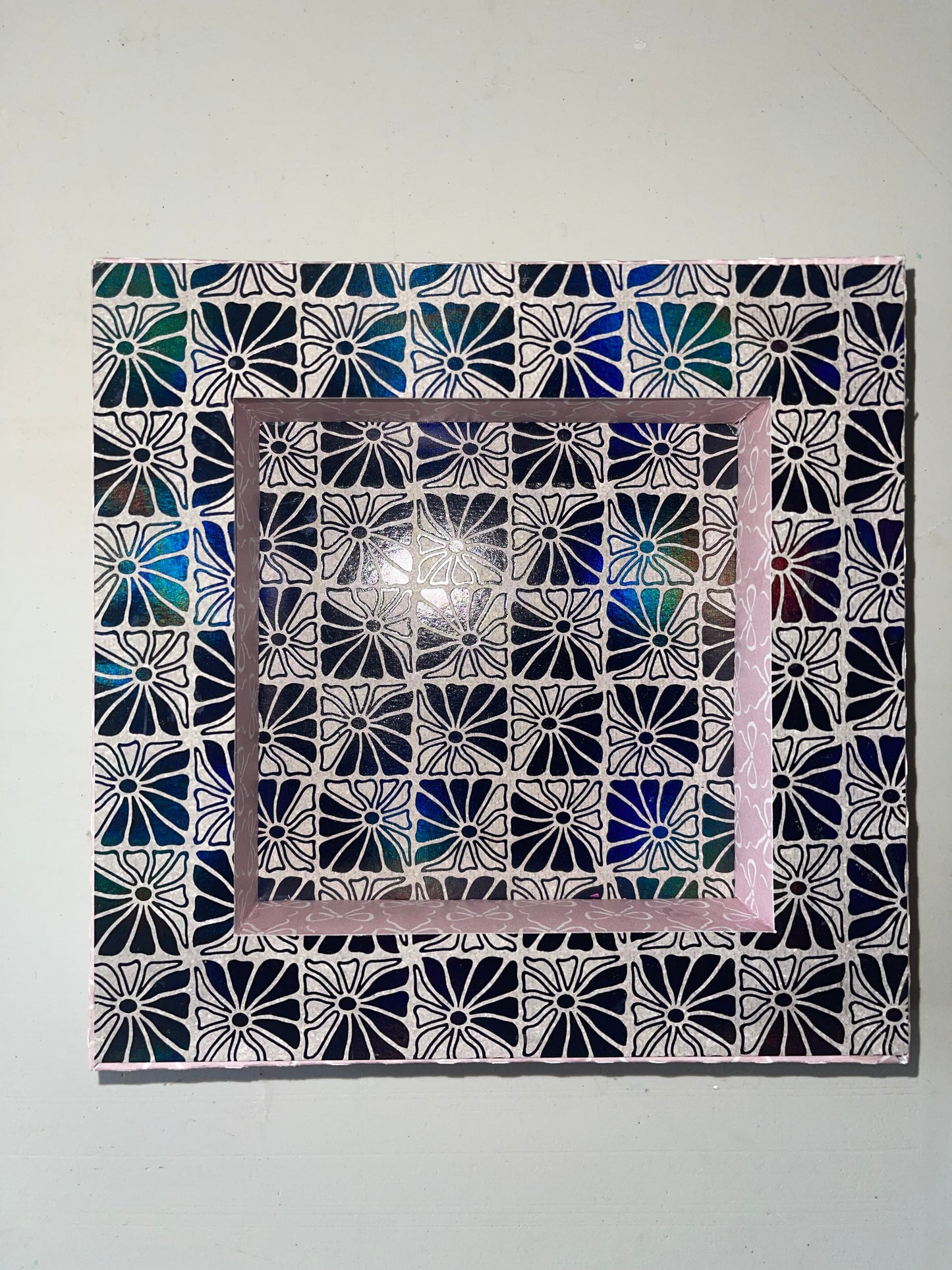 Handmade 6”x6” Paper Shadowbox – With or Without Art