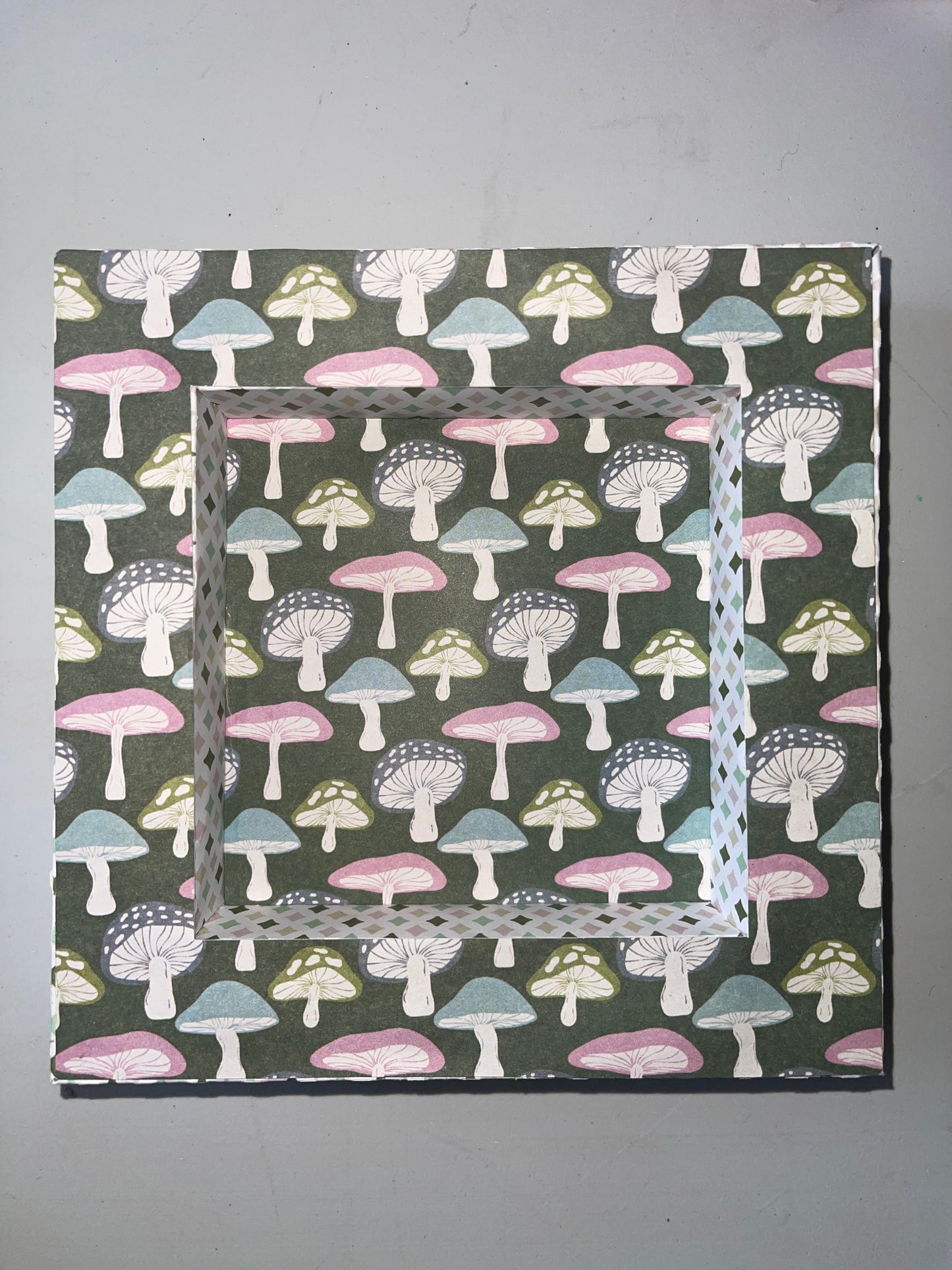 Handmade 6”x6” Paper Shadowbox – With or Without Art