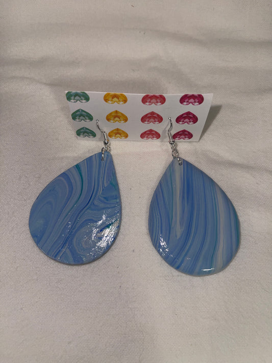 Blue Tidal Drop Earrings