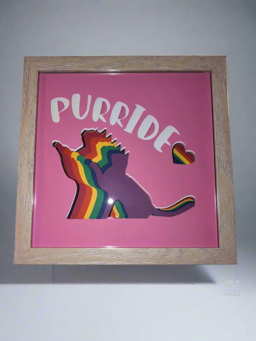 Premium 9x9 Handmade Shadowbox – Custom 3D Paper Art