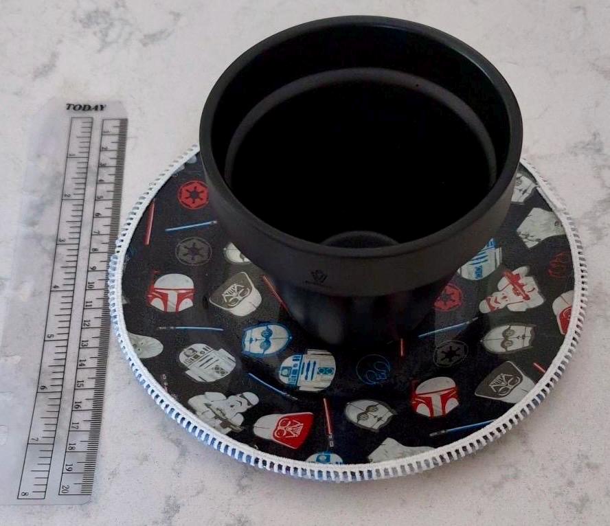 Upcycled Galaxy Saucer – Star Wars-Inspired Print