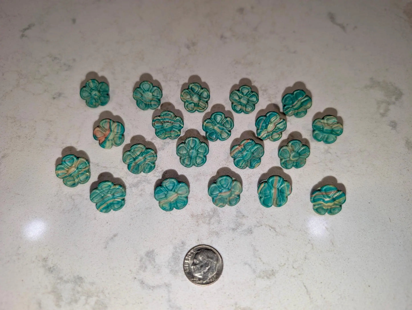 📌 Handmade Polymer Clay Thumbtacks – Pack of 10